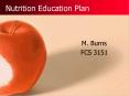 Nutrition Education Plan