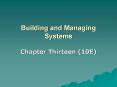 Building and Managing Systems