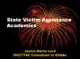 State Victim Assistance Academies