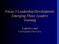 Focus 3 Leadership Development Emerging Phase Leaders Training