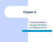 Conceptualization, Operationalization, and Measurement