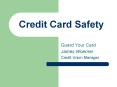 Credit Card Safety
