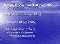 Internal labour markets