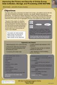 Improving the Privacy and Security of Online Survey Data Collection, Storage, and Processing CNS0627