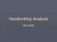 Handwriting Analysis