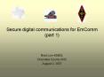 Secure digital communications for EmComm part 1