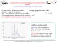 A large value of the detection statistic indicates a candidate signal at the frequency and the sky p