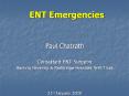ENT Emergencies