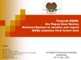 Towards REDD: the Papua New Guinea National System to monitor and report GHGs emission from forest land