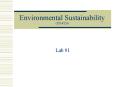 Environmental Sustainability PD4024