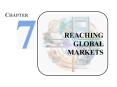 REACHING GLOBAL MARKETS