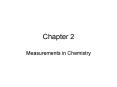 Measurements in Chemistry