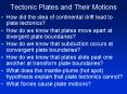 Tectonic Plates and Their Motions