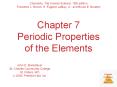 Chapter 7 Periodic Properties of the Elements