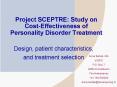 Project SCEPTRE: Study on CostEffectiveness of Personality Disorder Treatment