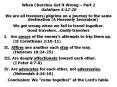When Churches Get it Wrong Part 2