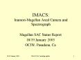 IMACS: InamoriMagellan Areal Camera and Spectrograph