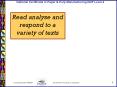 Read analyse and respond to a variety of texts