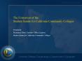 The Formation of the Student Senate for California Community Colleges