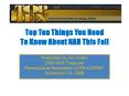 Top Ten Things You Need To Know About NAR This Fall