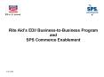 Rite Aids EDI BusinesstoBusiness Program and SPS Commerce Enablement
