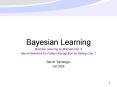Bayesian Learning