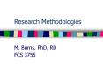 Research Methodologies