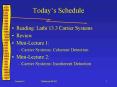 Todays Schedule
