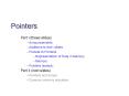 Pointers