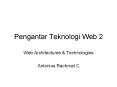 Pengantar Teknologi Web 2