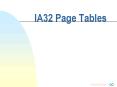 IA32 Page Tables
