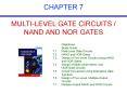 CHAPTER 7 MULTILEVEL GATE CIRCUITS NAND AND NOR GATES