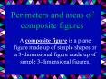 Perimeters and areas of composite figures