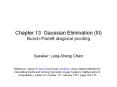 Chapter 13 Gaussian Elimination III BunchParlett diagonal pivoting