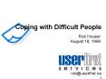 Coping with Difficult People