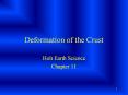 Deformation of the Crust
