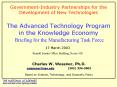 GovernmentIndustry Partnerships for the Development of New Technologies The Advanced Technology Prog