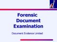Forensic Document Examination
