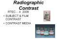 Radiographic Contrast