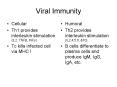 Viral Immunity