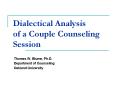 Dialectical Analysis of a Couple Counseling Session