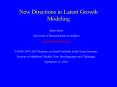 New Directions in Latent Growth Modeling