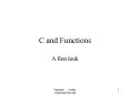 C and Functions