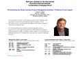 Mark you calendar for the third annual Executive Outreach Summit Leadership in Changing Times Presen