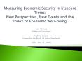 Measuring Economic Security in Insecure Times: New Perspectives, New Events and the Index of Economi
