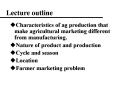 Lecture outline