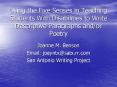 Using the Five Senses in Teaching Students With Disabilities to Write Descriptive Paragraphs andor P