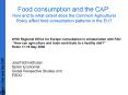 Food consumption and the CAP: How and to what extent does the Common Agricultural Policy affect food