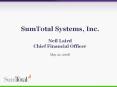 SumTotal Systems, Inc' Neil Laird Chief Financial Officer May 22, 2008
