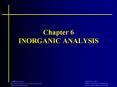 Chapter 6 INORGANIC ANALYSIS